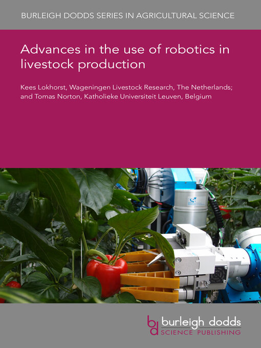Title details for Advances in the Use of Robotics in Livestock Production by Kees Lokhorst - Available